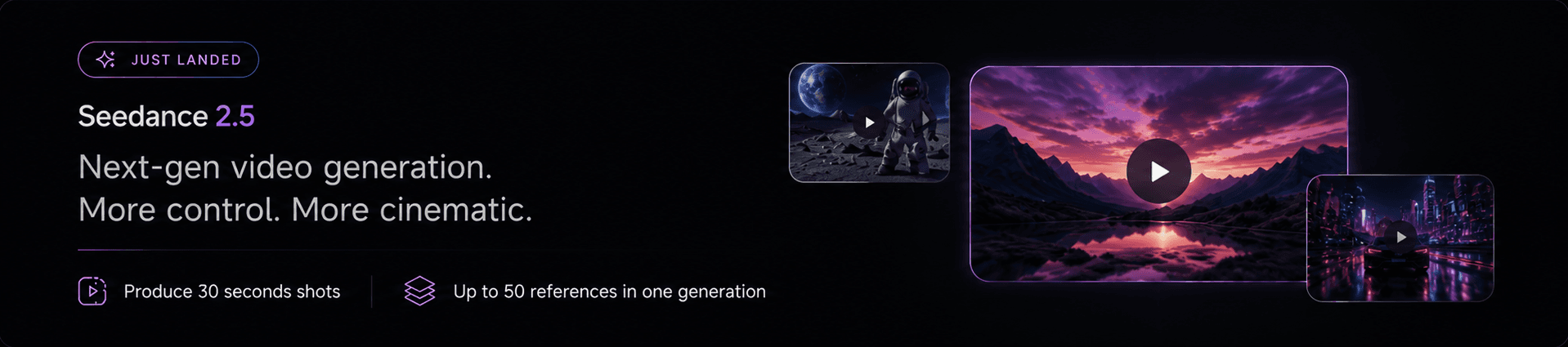 Just landed — Seedance 2.5: next-gen video generation, more control, more cinematic