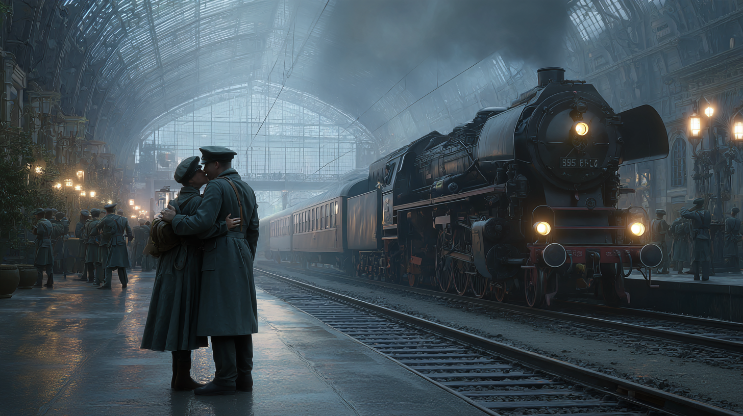 AI-generated scene from micro drama