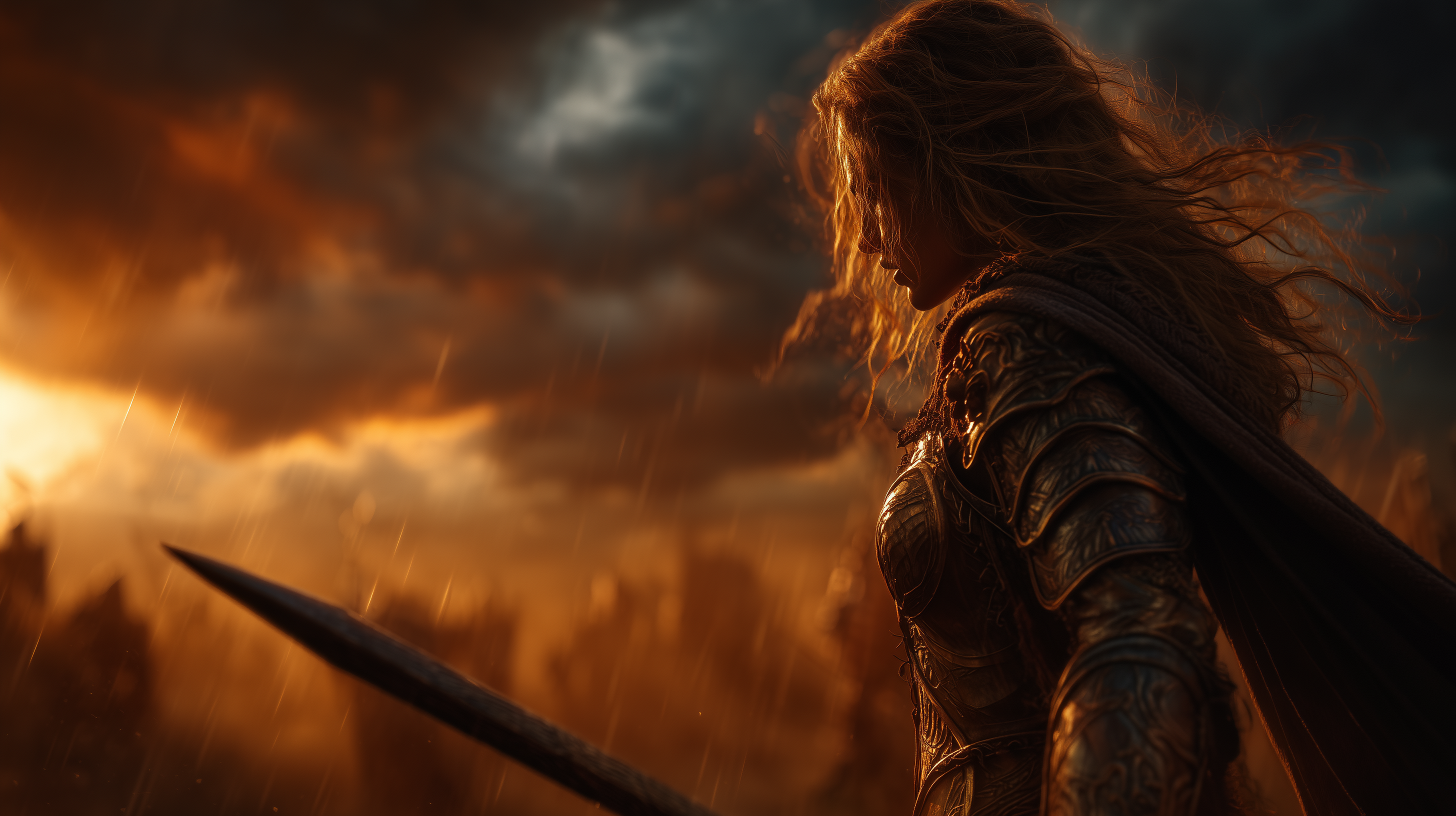 AI-generated scene from micro drama